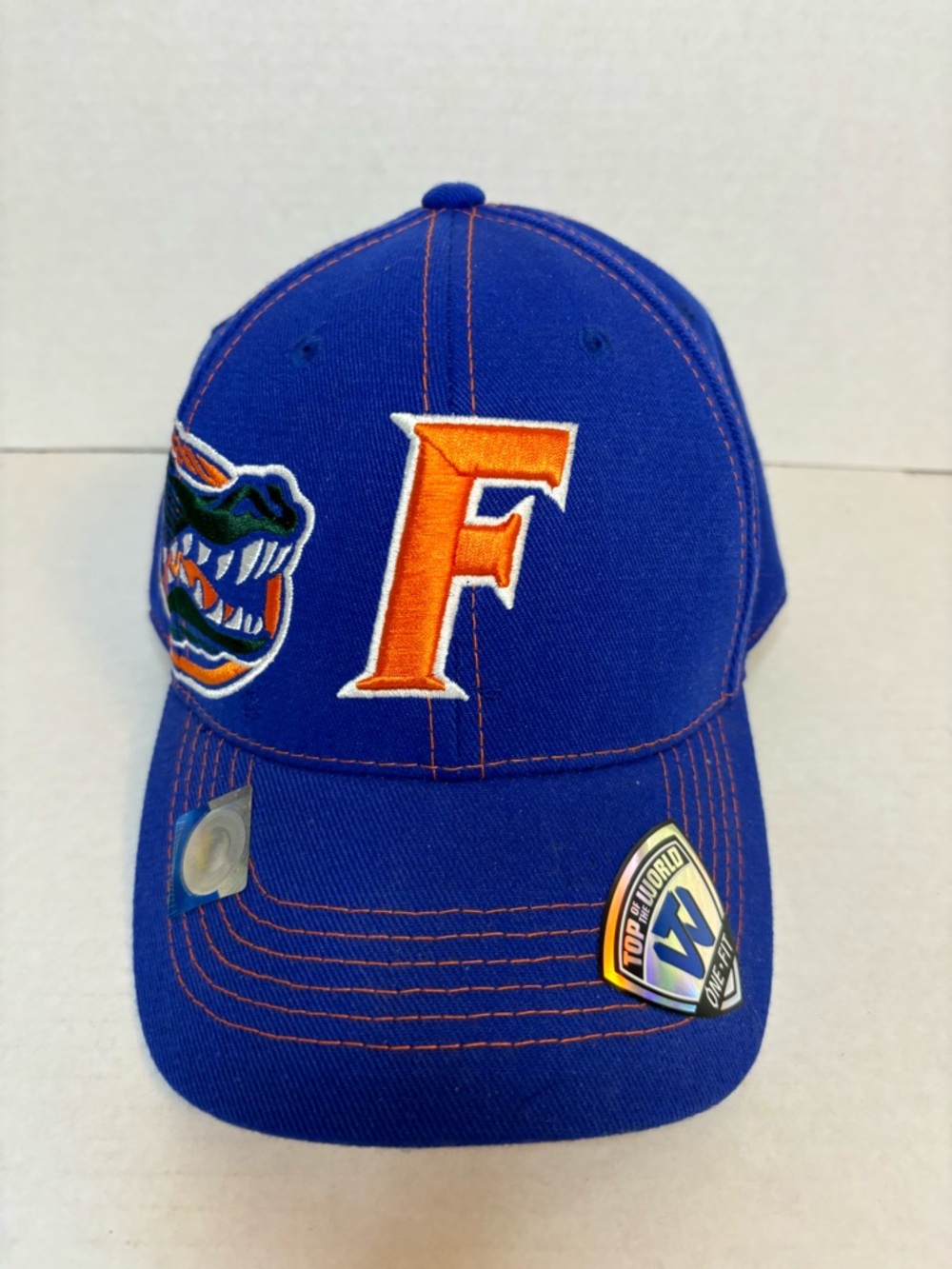 Florida Gators Cap Hat Blue one  Fit Embroidered Top World Football Sports